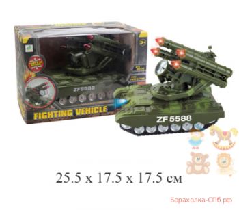 Игрушка - танк с ракетной установкой, игрушки оптом и в розницу в СПб